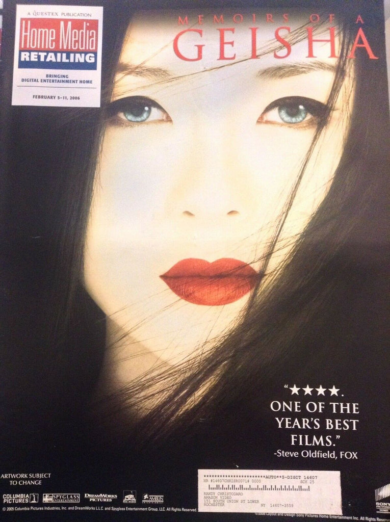 Home Media Retailing Magazine Memoirs Of Geisha February 5, 2006 010118nonrh