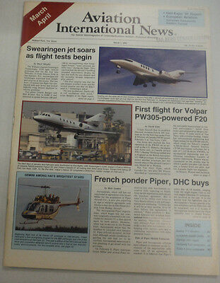 Aviation International News Magazine Swearingen Jet March 1991 FAL 061715R