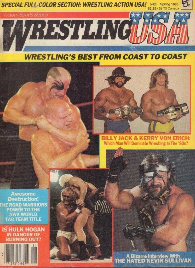 Wrestling USA Spring 1985 Kerry Von Erich Kevin Sullivan 010519DBE