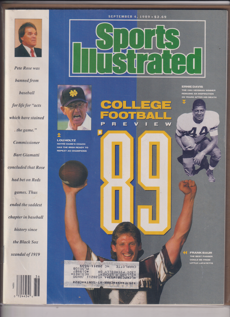 Sports Illustrated Mag College Football Frank Baur September 4, 1989 122019nonr