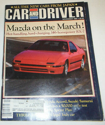 Car And Driver Magazine Mazda On The March November 1985 080814R