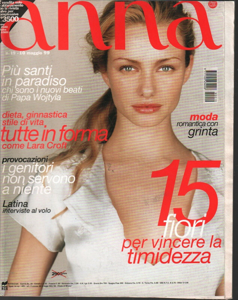 Anna Italian Fashion Magazine May #19-10 1999 Trucco K Kiaer Weiss 030320AME