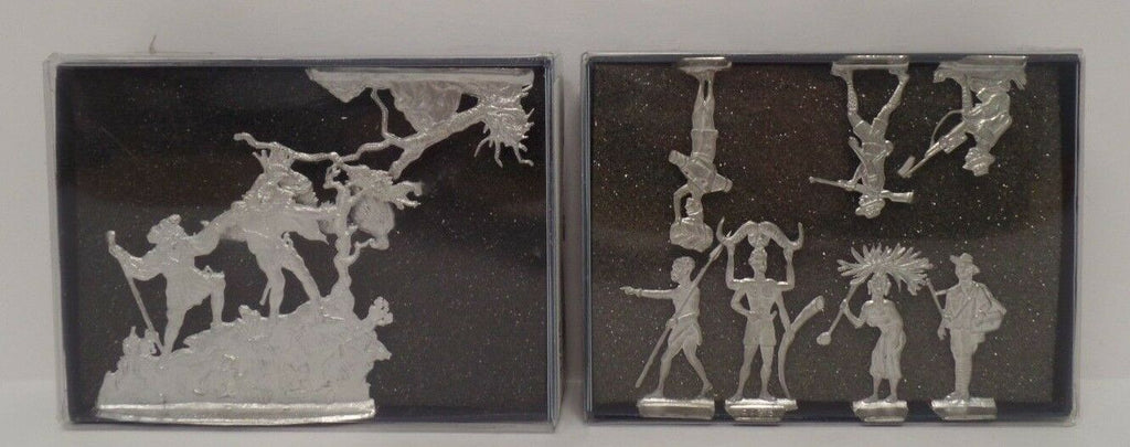 Berliner Zinnfiguren lot of 2 Decrotive Metal Cast Display Figurines 010418DBT