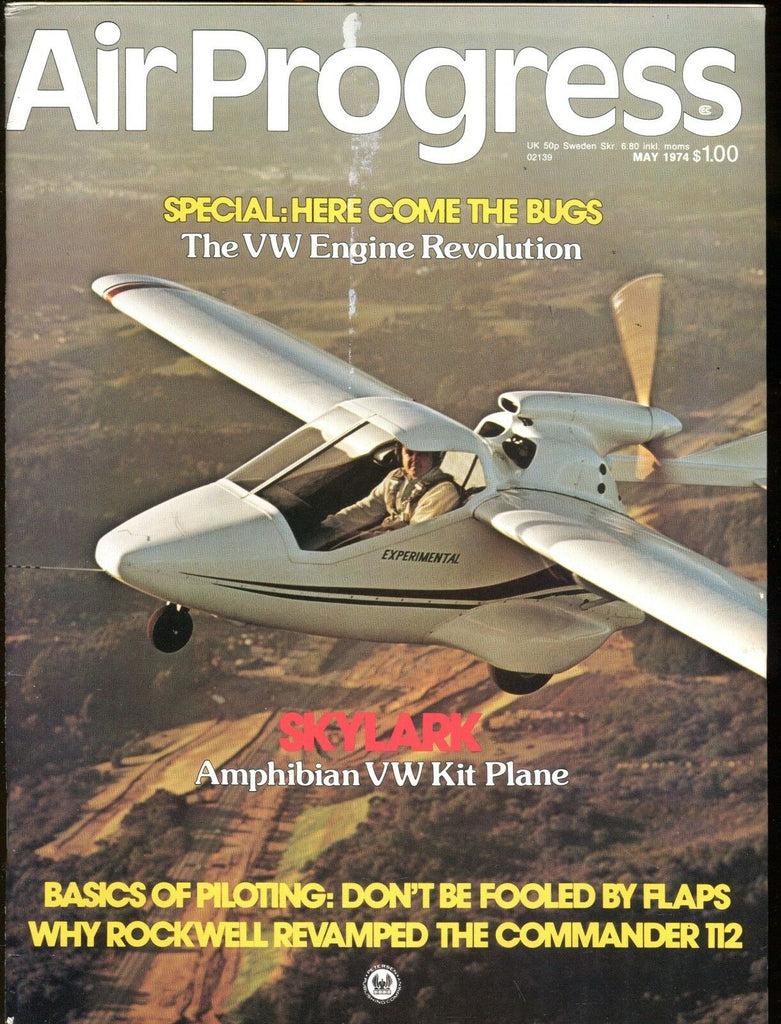 Air Progress Magazine May 1974 Skylark Amphibian VW EX No ML 120216jhe
