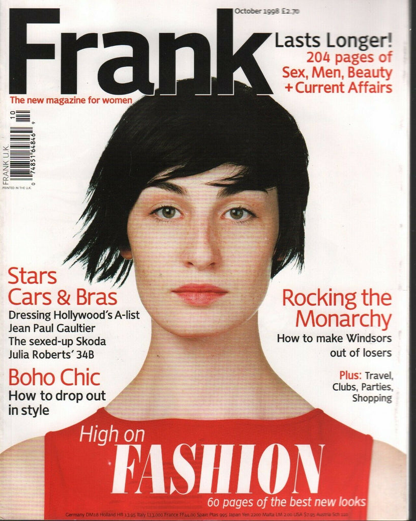 Frank UK Fashion October 1998 Julia Roberts Jean Paul Gaultier 013120AME