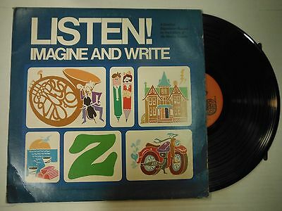 33 RPM Vinyl Listen! Imagine and Write AEP AEP-101A 120814KME