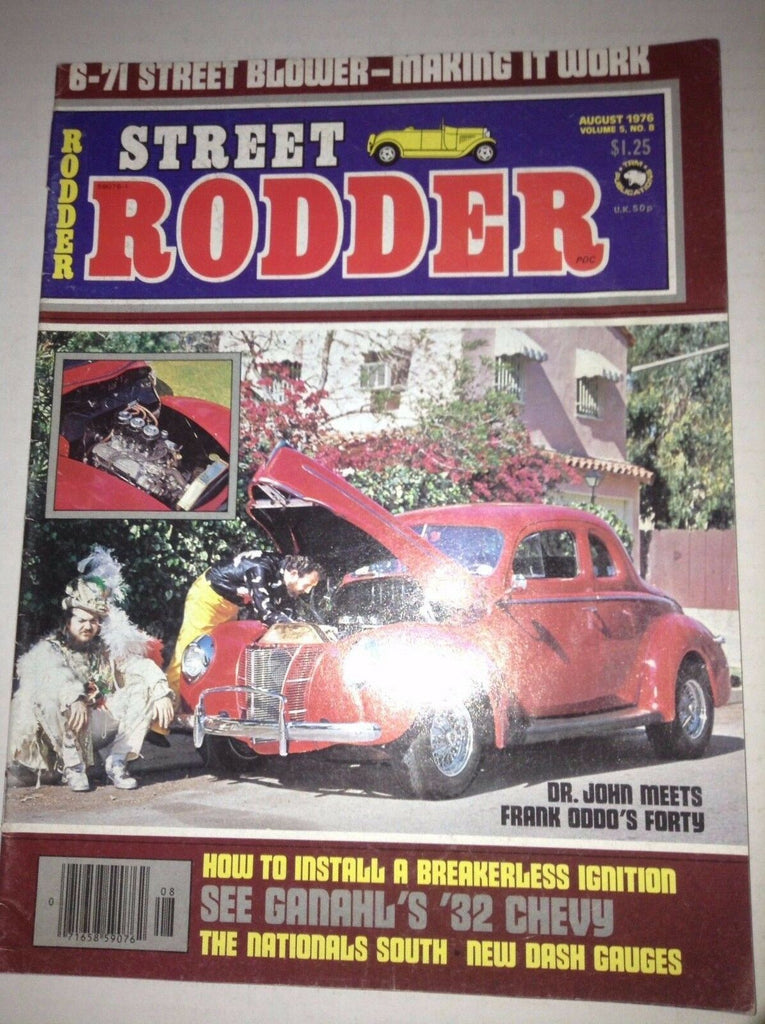 Street Rodder Magazine Dr.John Meets Frank Oddo August 1976 041817nonrh2