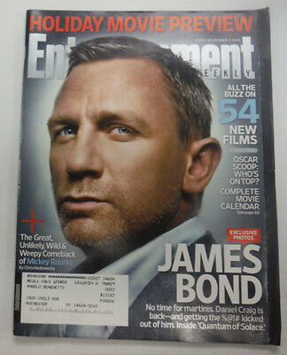 Entertainment Weekly Magazine james Bond Mickey Rourke November 2008 061915R