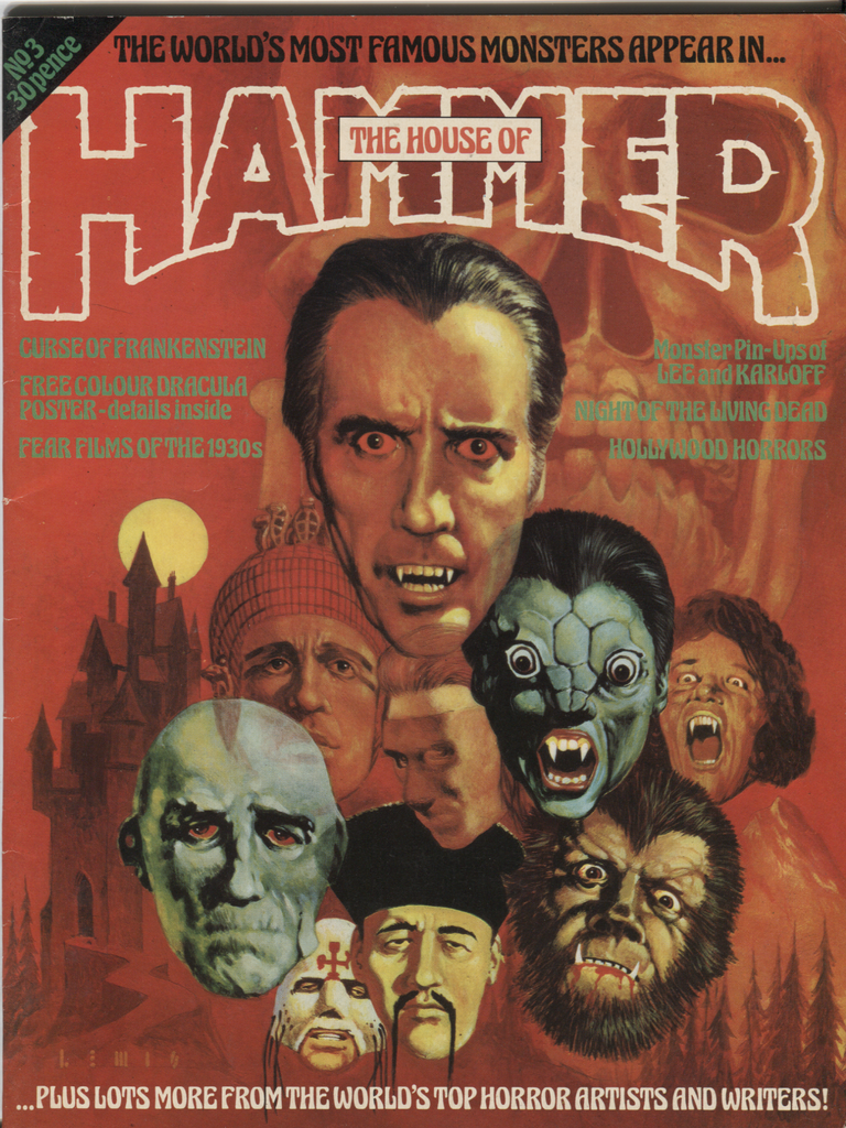 The House of Hammer No.3 Boris Karloff Dracula Horror Magazine 081120DBE