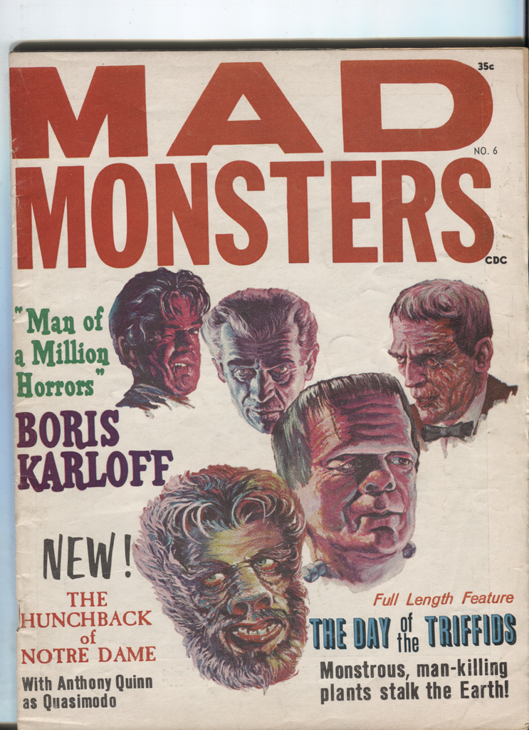 Mad Monsters No.6 Boris Karloff Anthony Quinn 081120DBE