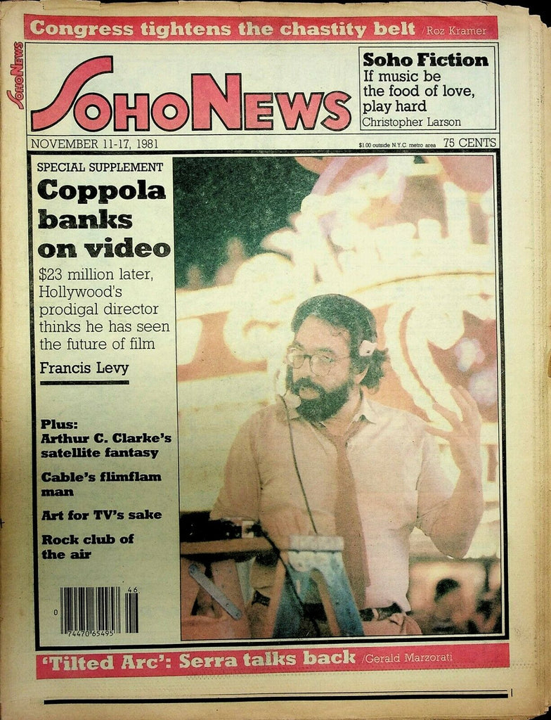 Soho News NYC November 11-17 1981 Arthur C Clark Coppola 091120ame