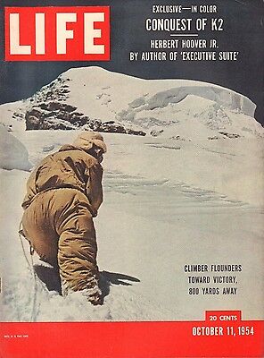 Life Magazine October 11 1954 Birthday Herbert Hoover Jr. VG 051816DBE