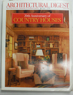 Architectural Digest Magazine 20th Anniversary Country Houses June 2004 070415R