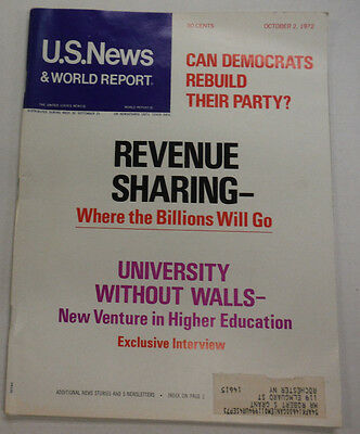 U.S. News Magazine Revenue Sharing & Democrats October 1972 031215R2