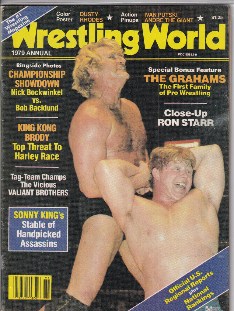 Wrestling World Nick Bockwinkel Bob Backlund 1979 Annual 052919nonr