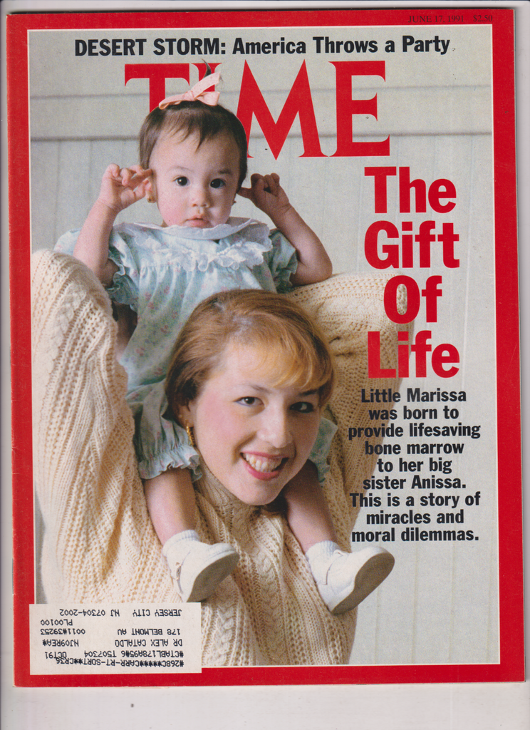 Time Mag Gift Of Life & Moral Dilemmas June 17, 1991 011820nonr