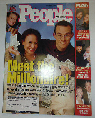 People Magazine The Millionaire John Carpenter December 1999 WITH ML 030315r2