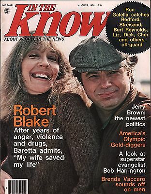 In The Know Magazine August 1976 Robert Blake, Jerry Brown EX 112315DBE2