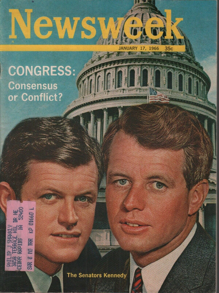 Newsweek January 17 1966 Ted Robert Kennedy 073019AME