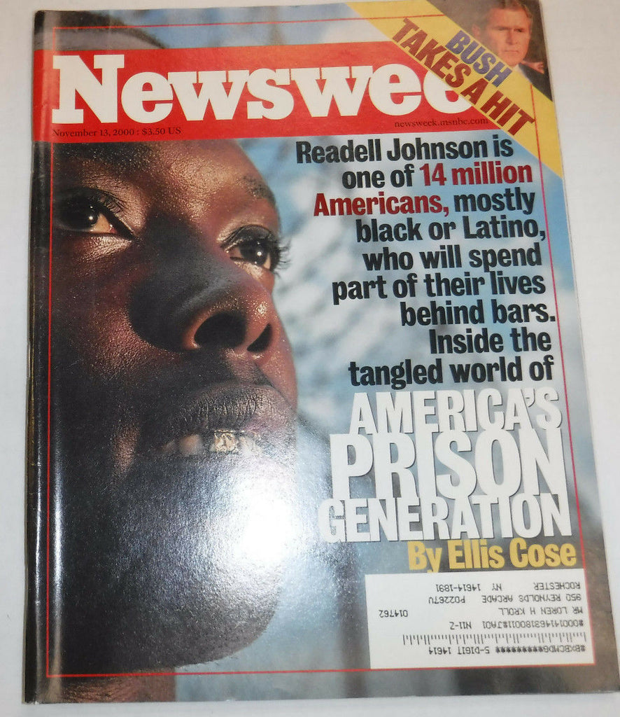 Newsweek Magazine Black Imprisonment Readell Johnson November 13, 2000 101816R