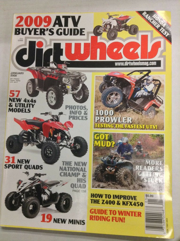 Dirt Wheels Magazine 31 New Sport Quads Champ & Quad January 2009 032617nonR