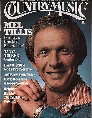 Country Music Magazine April 1977 Mel Tillis, Tanya Tucker EX 112315DBE