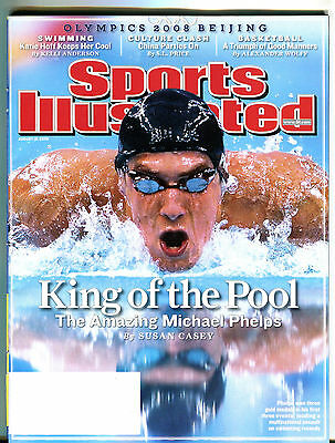 Sports Illustrated Magazine August 18 2008 Michael Phelps EX 031516jhe