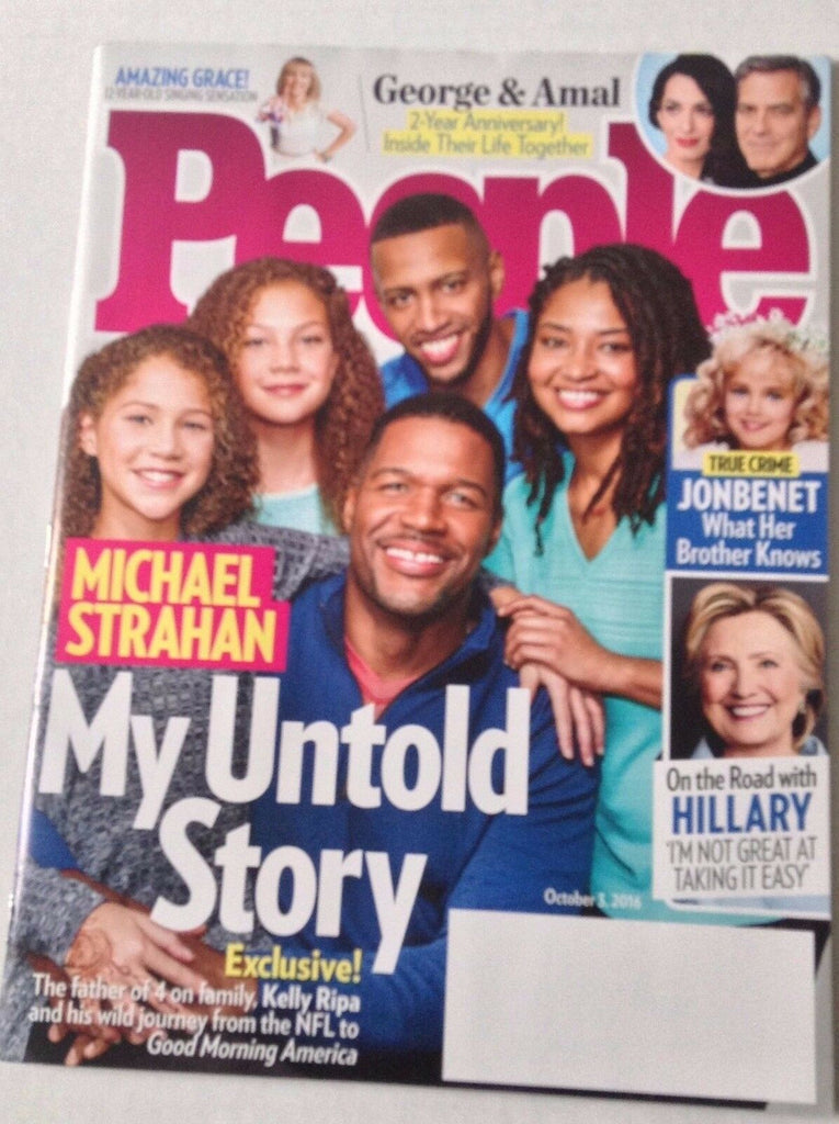 People Magazine Michael Strahan Hillary Clinton October 3, 2016 022917NONRH