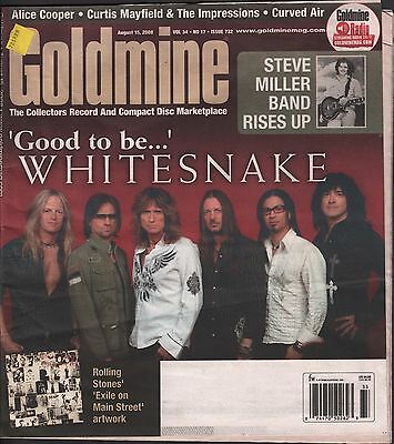 Goldmine August 15 2008 Vol.34 No.17 Issue 732 Whitesnake EX 122115DBE