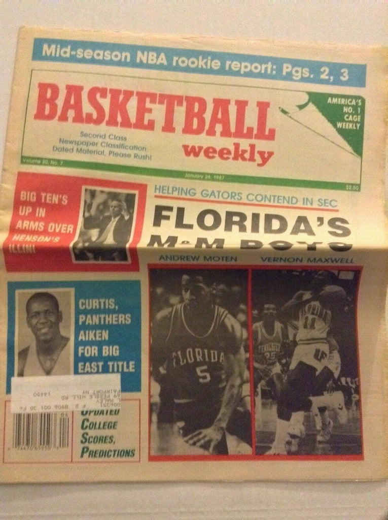 Basketball Weekly Andrew Moten Vernon Maxwell January 26, 1987 091119nonrh