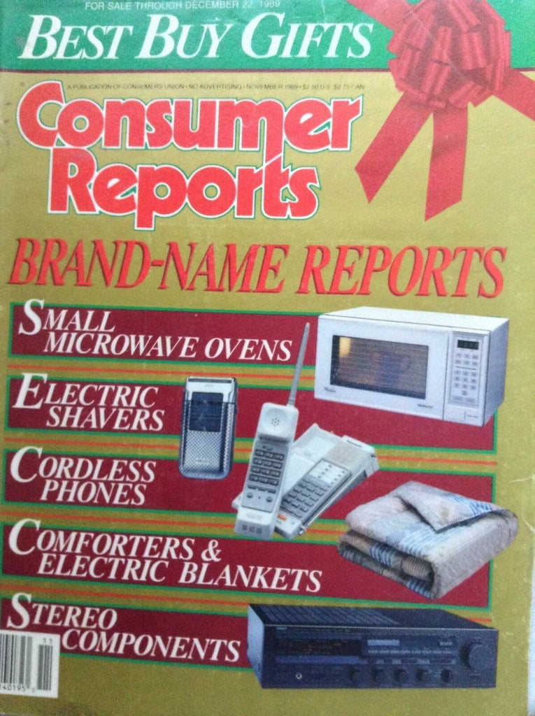 Consumer Reports Magazine Small Microwave Ovens November 1989 092517nonrh