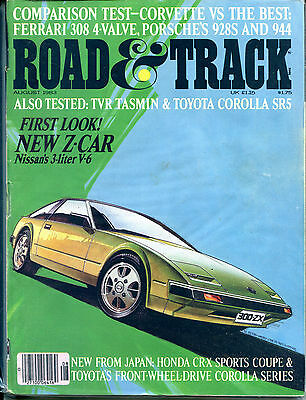 Road & Track August 1983 First Look! New Z-Car Nissan's 3-Liter VGEX 122315jhe