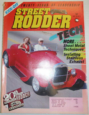 Street Rodder Magazine 20th Anniversary & Stainless Exhaust June 1991 010615R