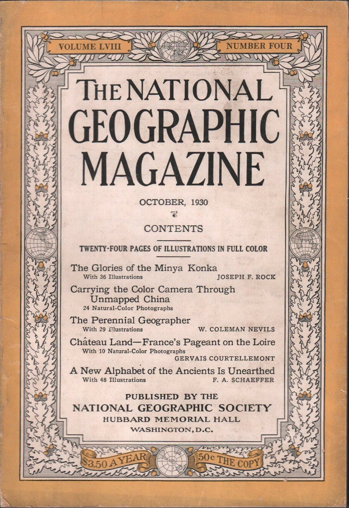 National Geographic October 1930 The Perennial Geographer 020617DBE2