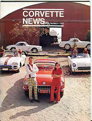 Corvette News February/March 1972 Ed Thiebaud EX 041216jhe