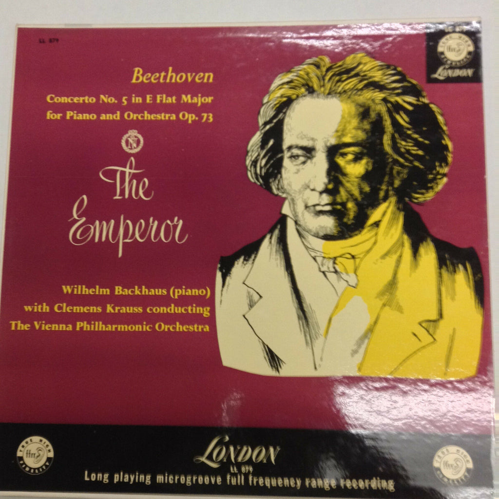Beethoven The Emperor Concerto No.5 Wilhelm Backhaus LL879 33RPM 031017RR