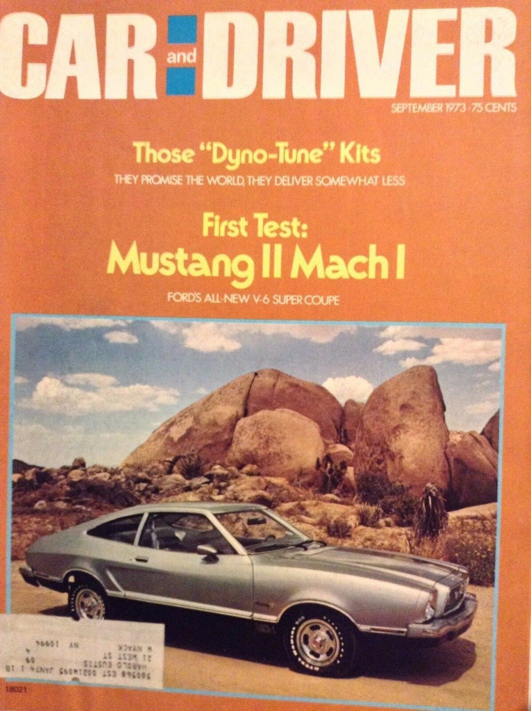 Car And Driver Magazine Mustang II Mach 1 September 1973 110417nonrh
