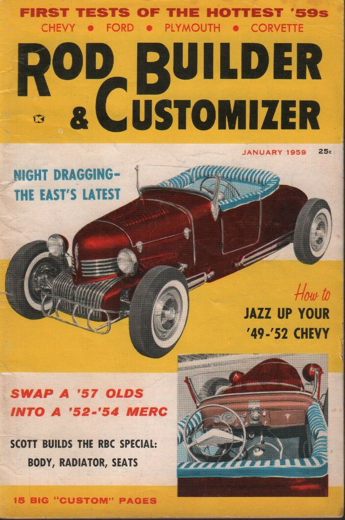 Rod Builder & Customizer January 1959 57 Olds 40-52 Chevy 061719AME