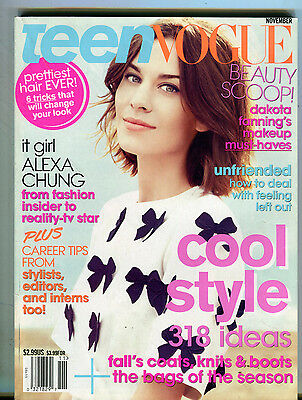 Teen Vogue Magazine November 2011 Alexa Chung EX 071216jhe