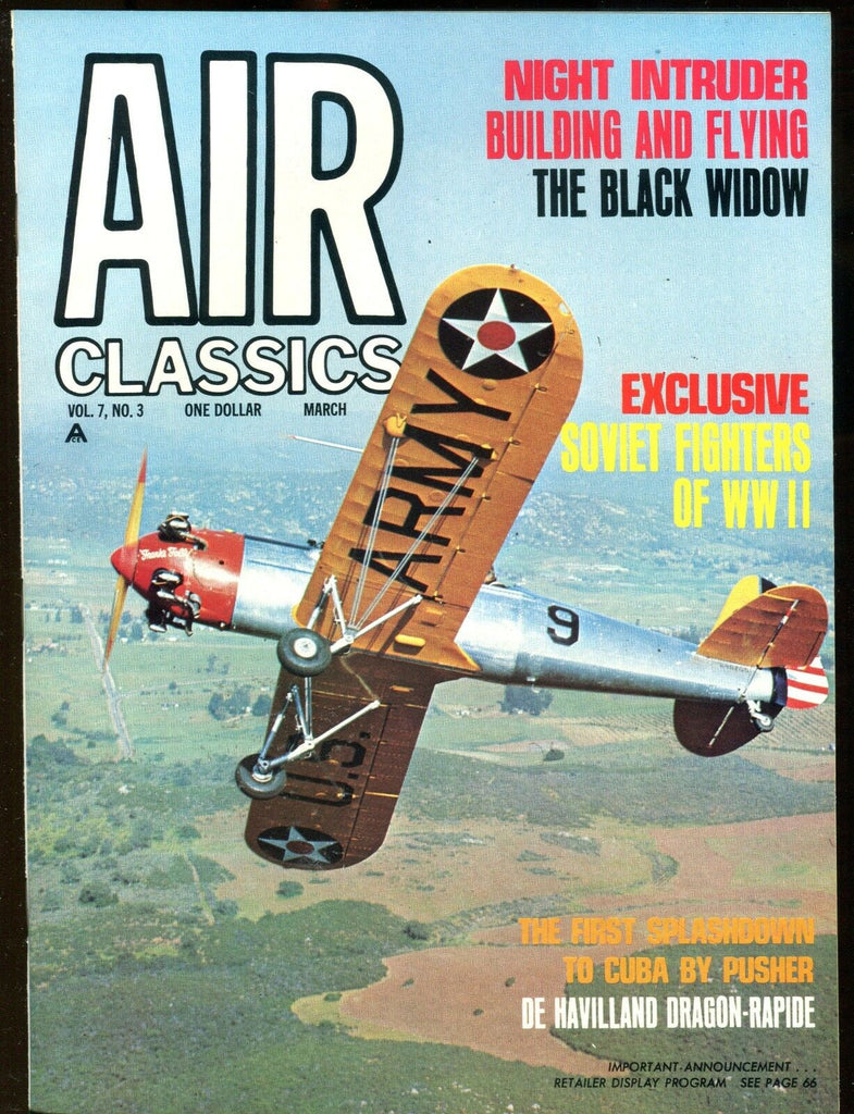 Air Classics Magazine March 1971 Soviet Fighters WWII EX No ML 120816jhe