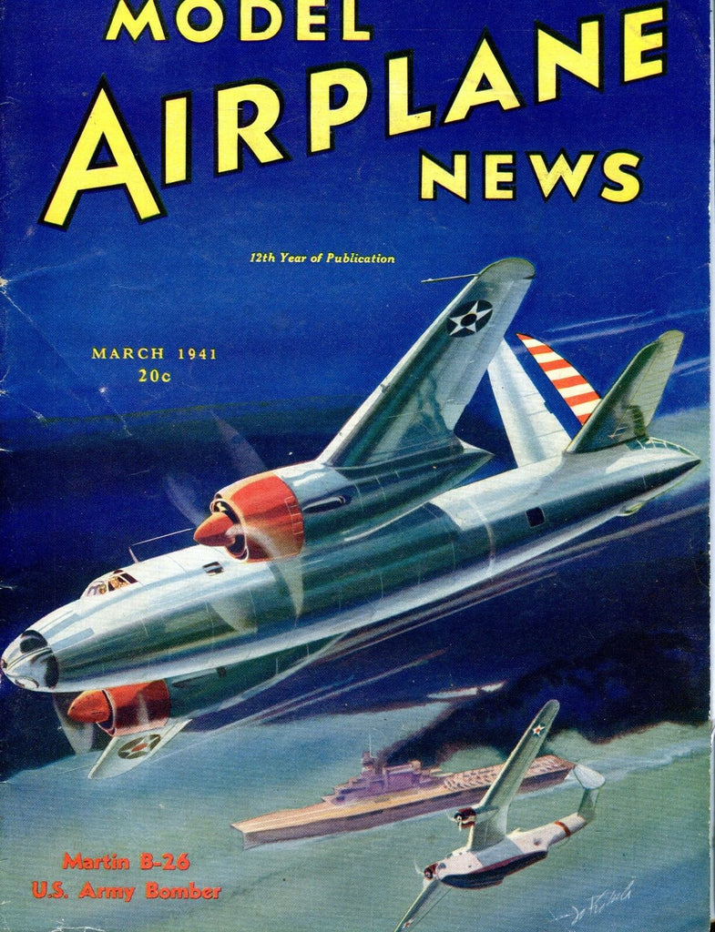 Model Airplane News Magazine March 1941 Martin B-26 GD 041417nonjhe