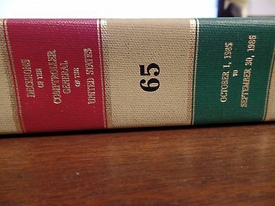 Decisions of the Comptroller General of the US #65 1985/1986 Ex-FAA 031716ame6
