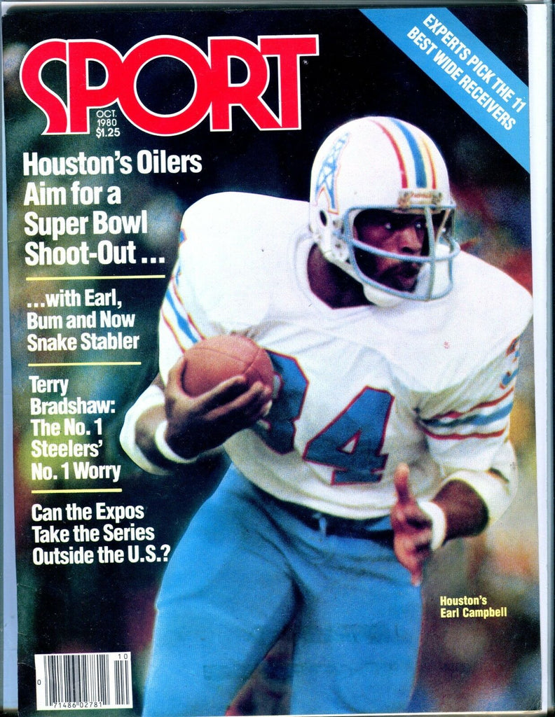 Sport Magazine October 1980 Earl Campbell EX 051617nonjhe