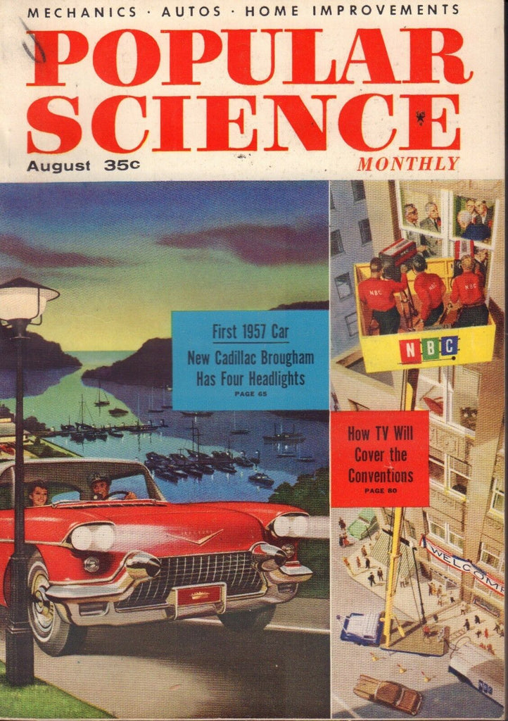 Popular Science Magazine August 1956 Cadillac Brougham EX 083117nonjhe