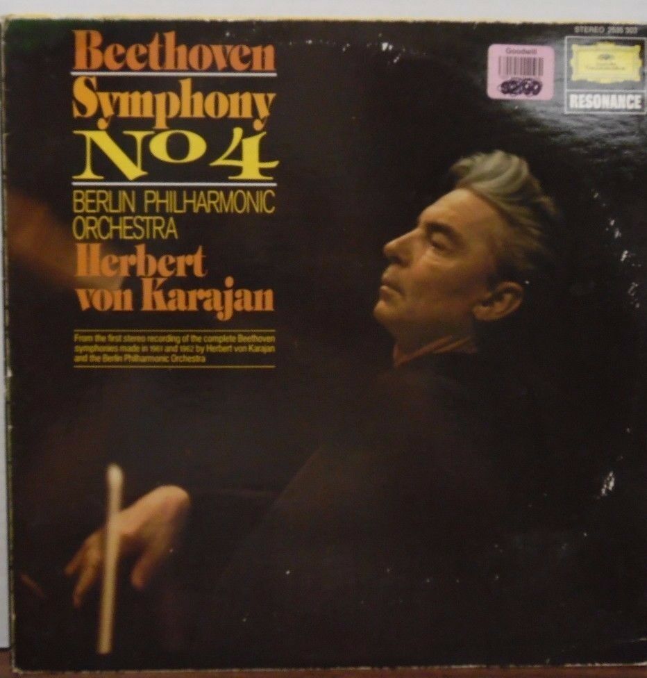 Beethoven Symphony No. 4 Herbert Von Karajan 33RPM 2535-303 110616LLE