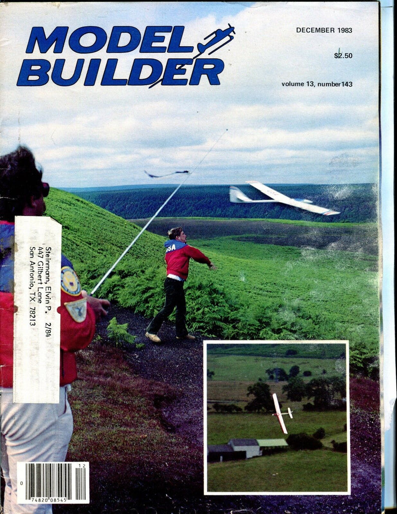Model Builder Magazine December 1983 R/C Soaring EX w/ML 041017nonjhe