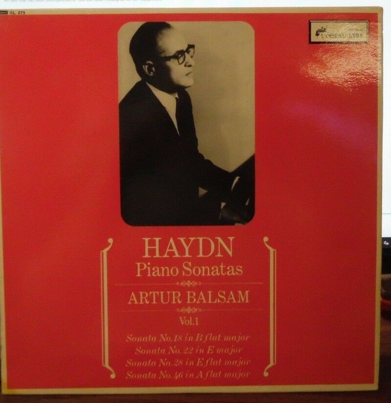 Haydn Piano Sonatas Artur Balsam Vol. 1 vinyl 01.273 010219LLE