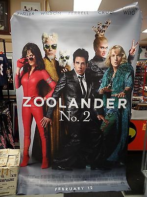 Zoolander 2 Exclusive HUGE 4x8' Vinyl Hanging Poster Ben Stiller 2016