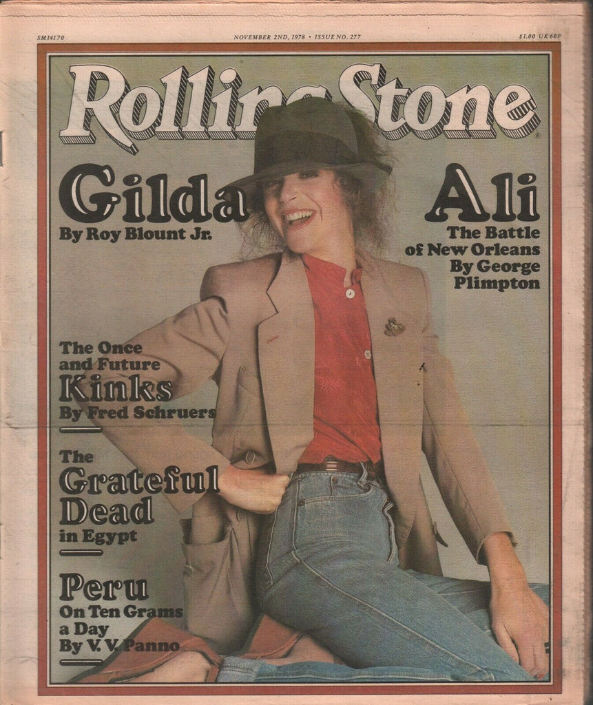 Rolling Stone Magazine November 2 1978 Gilda Ali The Grateful Dead 121219AME2