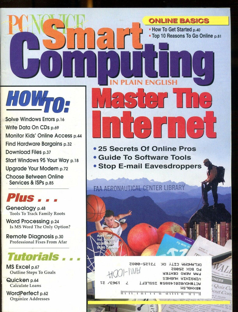 Smart Computing Magazine April 1998 Internet FAA EX w/ML 022417nonjhe